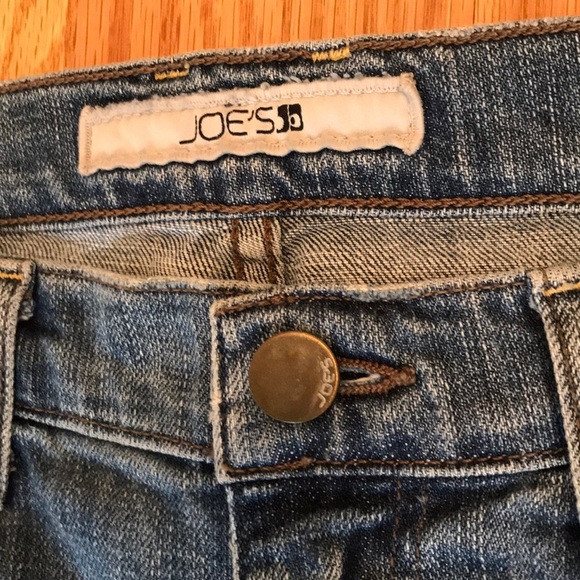Joe’s Jeans Low Rise Cropped Jeans Blue Denim Size 27 - Picture 6 of 7